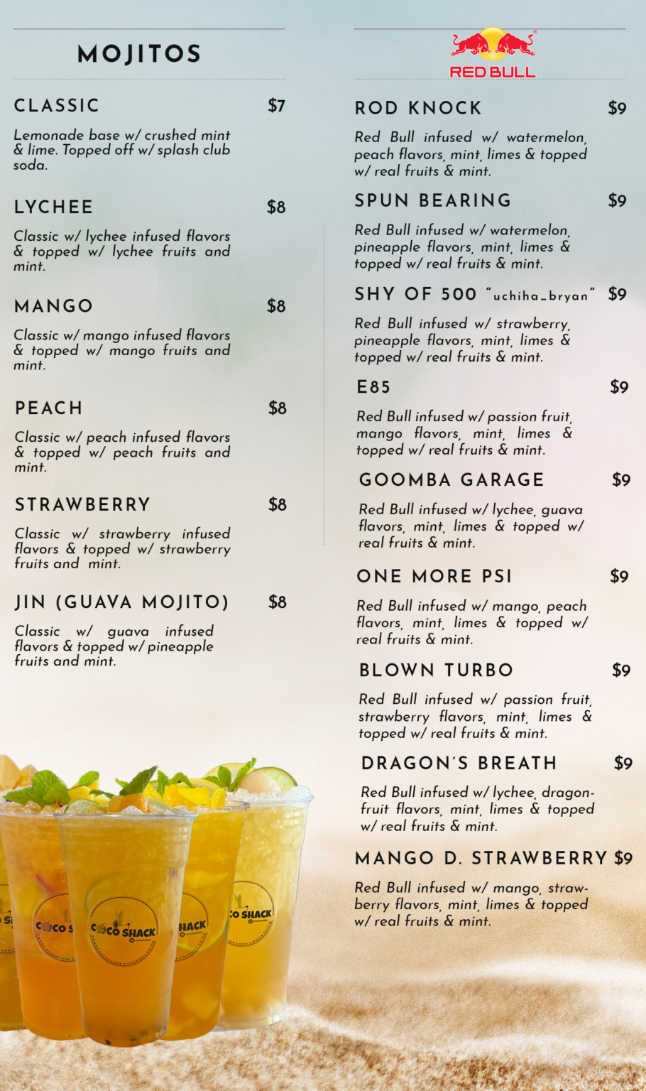 MENU - COCO SHACK